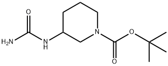 tert-butyl 3-ureidopiperidine-1-carboxylate 구조식 이미지