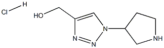 (1-(pyrrolidin-3-yl)-1H-1,2,3-triazol-4-yl)methanol hydrochloride Structure