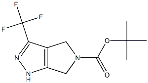 tert-Butyl 3-(trifluoromethyl)-4,6-dihydropyrrolo[3,4-c]pyrazole-5(1H)-carboxylate Structure