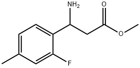 METHYL 3-AMINO-3-(2-FLUORO-4-METHYLPHENYL)PROPANOATE Structure