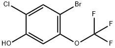 4-Bromo-2-chloro-5-(trifluoromethoxy)phenol Structure