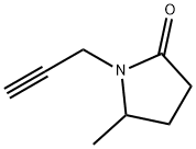 2-Pyrrolidinone, 5-methyl-1-(2-propyn-1-yl)- Structure