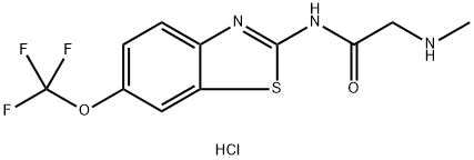 2-(methylamino)-N-[6-(trifluoromethoxy)-2-benzothiazolyl]Acetamide hydrochloride Structure