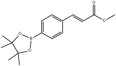 Methyl (E)-3-(4-(4,4,5,5-tetramethyl-1,3,2-dioxaborolan-2-yl)phenyl)acrylate Structure