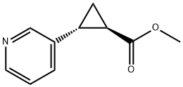 (1R,2R)-methyl 2-(pyridin-3-yl)cyclopropanecarboxylate Structure
