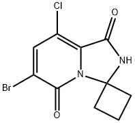 6'-bromo-8'-chloro-1'H-spiro[cyclobutane-1,3'-imidazo[1,5-a]pyridine]-1',5'(2'H)-dione Structure