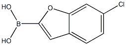 (6-chloro-1-benzofuran-2-yl)boronic acid 구조식 이미지