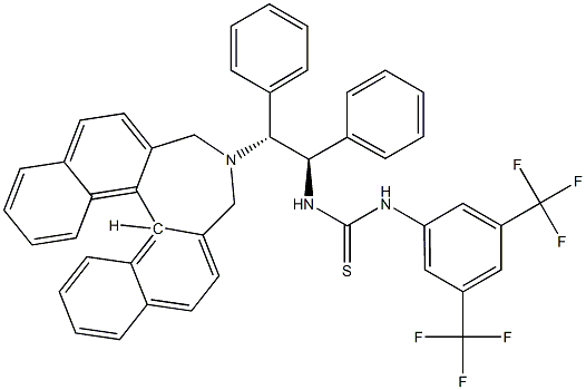 N-[3,5-bis(trifluoroMethyl)phenyl]-N'-[(1R,2R)-2-[(11bR)-3,5-dihydro-4H-dinaphth[2,1-c:1',2'-e]azepin-4-yl]-1,2-diphenylethyl]-  Thiourea Structure