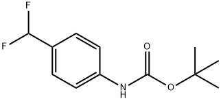 tert-Butyl N-[4-(difluoromethyl)phenyl]carbamate Structure