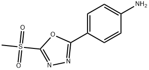 4-(5-(Methylsulfonyl)-1,3,4-oxadiazol-2-yl)aniline Structure