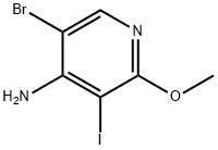 5-BROMO-3-IODO-2-METHOXYPYRIDIN-4-AMINE Structure