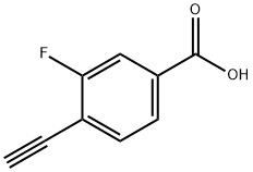 4-ethynyl-3-fluorobenzoic acid Structure