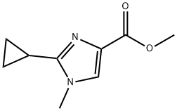 methyl 2-cyclopropyl-1-methyl-1H-imidazole-4-carboxylate Structure