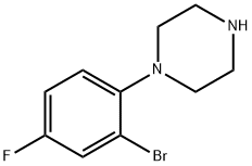 1-(2-bromo-4-fluorophenyl)piperazine Structure