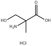 2-amino-3-hydroxy-2-methylpropanoic acid hydrochloride 구조식 이미지