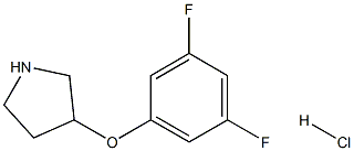 3-(3,5-difluorophenoxy)pyrrolidine hydrochloride 구조식 이미지