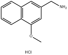 (4-methoxynaphthalen-2-yl)methanamine hydrochloride Structure