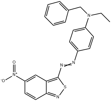 N-benzyl-N-ethyl-(4-(5-nitro-benzo[c]isothiazol-3-ylazo)phenyl)amine Structure