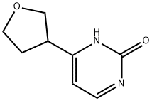 4-(tetrahydrofuran-3-yl)pyrimidin-2-ol Structure