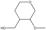 (3-methoxytetrahydro-2H-pyran-4-yl)methanol 구조식 이미지