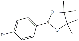 2-(Phenyl-4-D)-4,4,5,5-tetramethyl-1,3,2-dioxaborolane 구조식 이미지