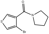 (4-bromothiophen-3-yl)(pyrrolidin-1-yl)methanone Structure