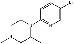 1-(5-bromopyridin-2-yl)-2,4-dimethylpiperazine Structure