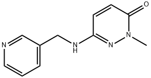 2-methyl-6-((pyridin-3-ylmethyl)amino)pyridazin-3(2H)-one 구조식 이미지
