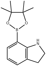 7-(4,4,5,5-Tetramethyl-[1,3,2]dioxaborolan-2-yl)-2,3-dihydro-1H-indole Structure