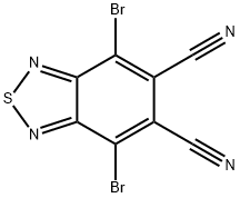 4,7-dibromobenzo[c][1,2,5]thiadiazole-5,6-dicarbonitrile 구조식 이미지