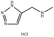 N-methyl-1-(1H-1,2,3-triazol-4-yl)methanamine hydrochloride Structure