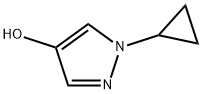 1-cyclopropyl-1H-pyrazol-4-ol Structure