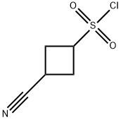 3-cyanocyclobutane-1-sulfonyl chloride Structure