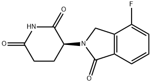 3-(4-fluoro-1-oxoisoindolin-2-yl)piperidine-2,6-dione Structure