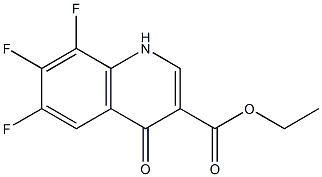 6,7,8-Trifluoro-1,4-dihydrogen-4-oxo-quinoline-3-carboxylate ethyl ester 구조식 이미지