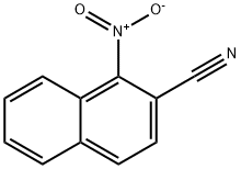 2-Naphthalenecarbonitrile, 1-nitro- Structure