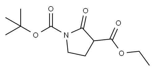 Ethyl 1-Boc-2-Oxopyrrolidine-3-Carboxylate 구조식 이미지