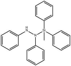 1,2-DIPHENYL-1-((DIPHENYL)METHYLSILYL)HYDRAZINE 구조식 이미지