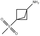 3-methanesulfonylbicyclo[1.1.1]pentan-1-amine 구조식 이미지