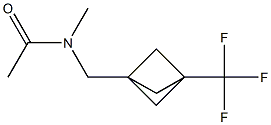 N-methyl-N-{[3-(trifluoromethyl)bicyclo[1.1.1]pentan-1-yl]methyl}acetamide Structure