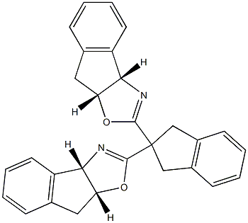 (3aS,3a'S,8aR,8a'R)-2,2'-(1,3-Dihydro-2H-inden-2-ylidene)bis[3a,8a-dihydro-8H-indeno[1,2-d]oxazole] Structure