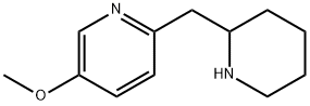 Pyridine, 5-methoxy-2-(2-piperidinylmethyl)- Structure