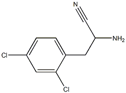 2-amino-3-(2,4-dichlorophenyl)propanenitrile 구조식 이미지