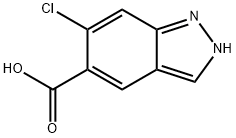 6-chloro-1H-indazole-5-carboxylic acid 구조식 이미지