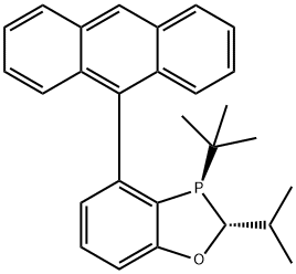 (2R,3R)-4-(anthracen-9-yl)-3-(tert-butyl)-2-isopropyl-2,3-dihydrobenzo[d][1,3]oxaphosphole 구조식 이미지