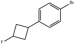 1-Bromo-4-(3-fluorocyclobutyl)benzene Structure