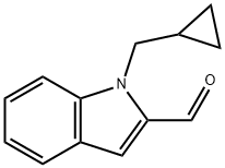 1H-Indole-2-carboxaldehyde, 1-(cyclopropylmethyl)- Structure