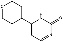 4-(tetrahydro-2H-pyran-4-yl)pyrimidin-2-ol 구조식 이미지