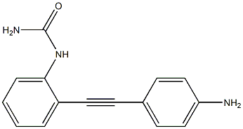 1-(2-(2-(4-aminophenyl)ethynyl)phenyl)urea Structure