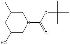 1-Boc-3-hydroxy-5-methylpiperidine Structure